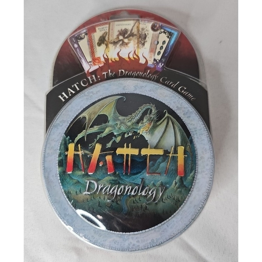 Hatch Dragonology Dragon Card Game in Tin by Sababa Toys NEW 2006 Sealed